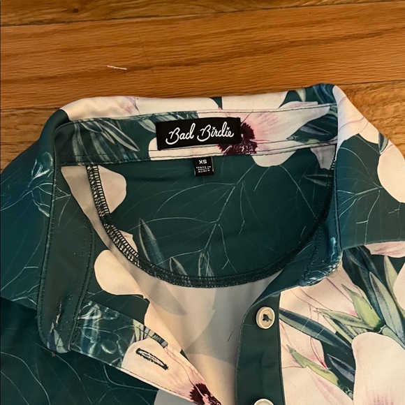 Bad Birdie Teal Floral Sleeveless Blouse - Picture 2 of 3